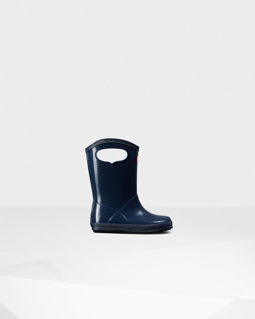 Botas De Agua Hunter Niños Original First Classic Grab Handle Gloss - Azul Marino - Argentina 1620KL